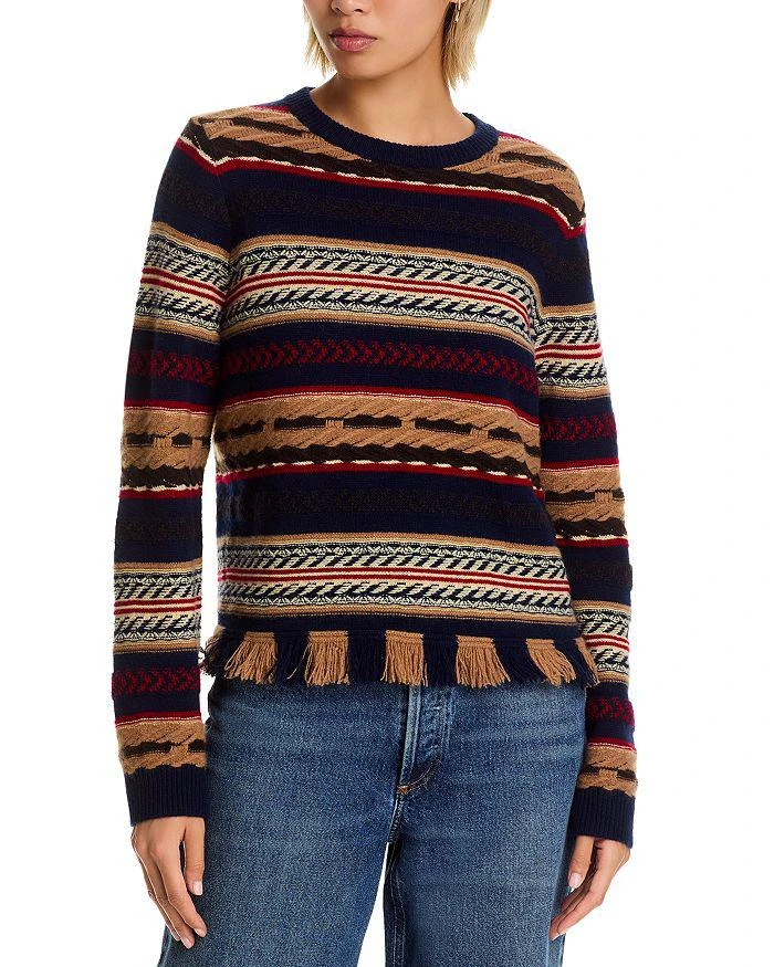 Guest in Residence Western Stripe Crewneck Sweater