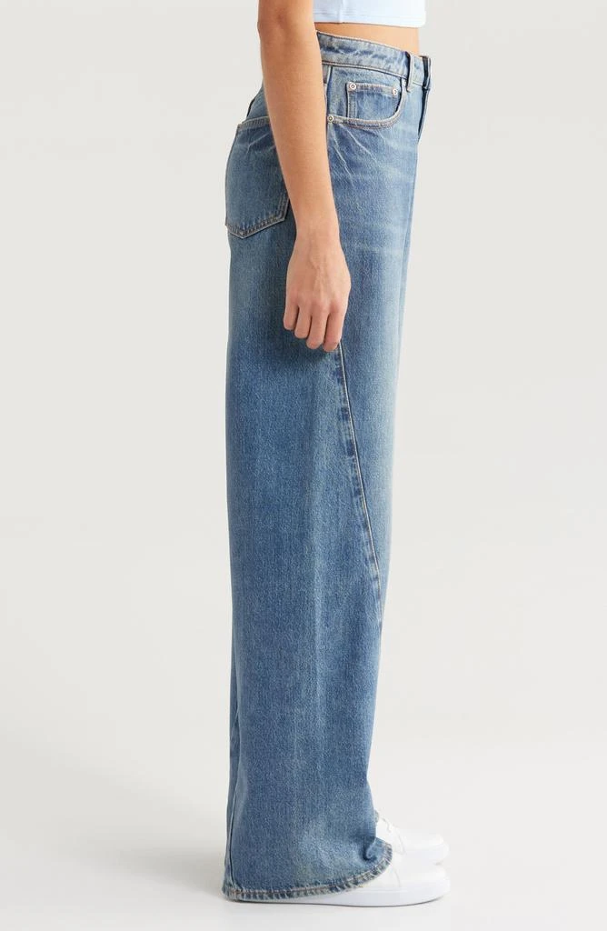 Purple Brand Twisted Coated Baggy Wide Leg Jeans 3