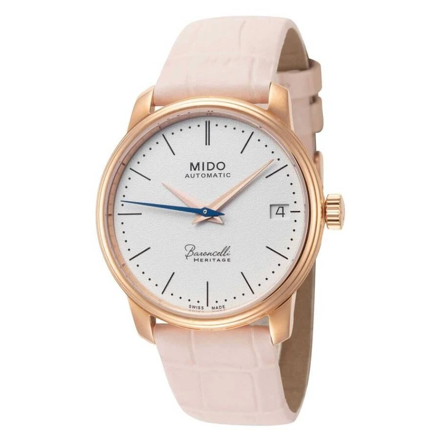 MIDO Mido Baroncelli III Automatic White Dial Ladies Watch M0272073601000