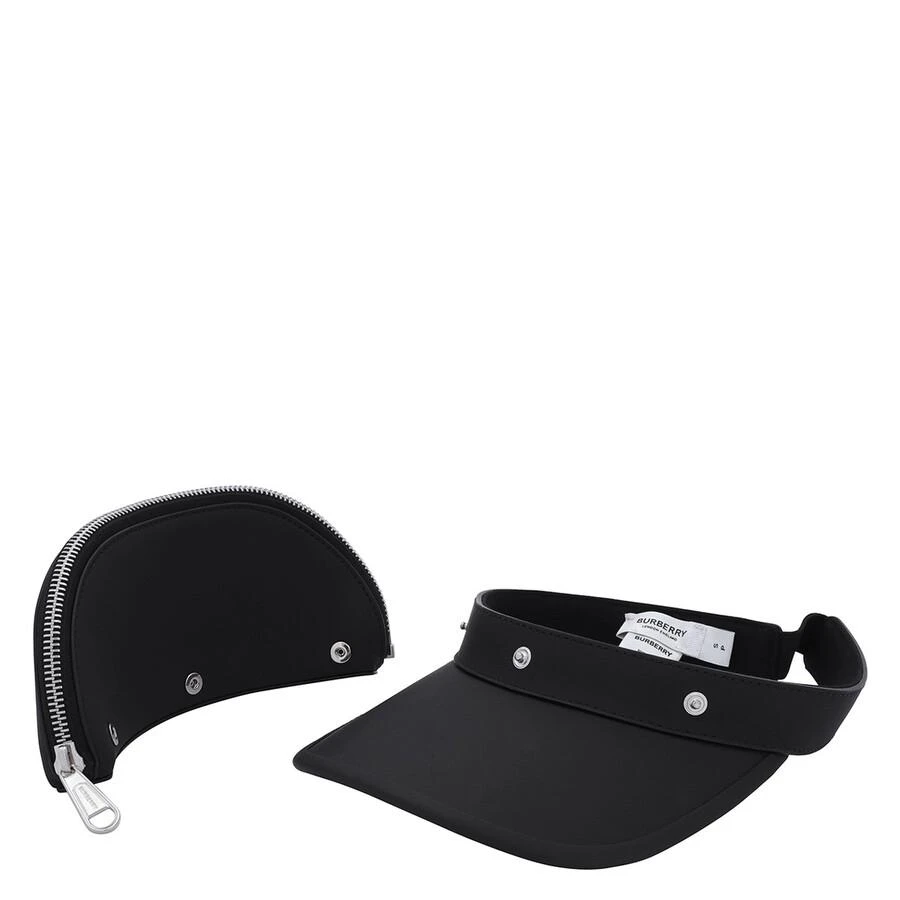 Burberry Black Zip Detail Visor Hat