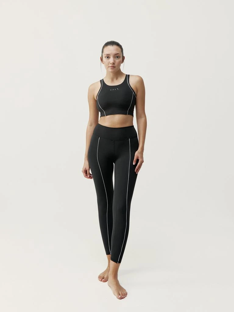 预计3周后发货 Born Living Yoga Legging Indra - Noir/Blanc Cassé - Femme 5