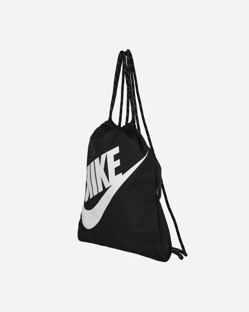 NIKE Heritage Drawstring Bag Black 2