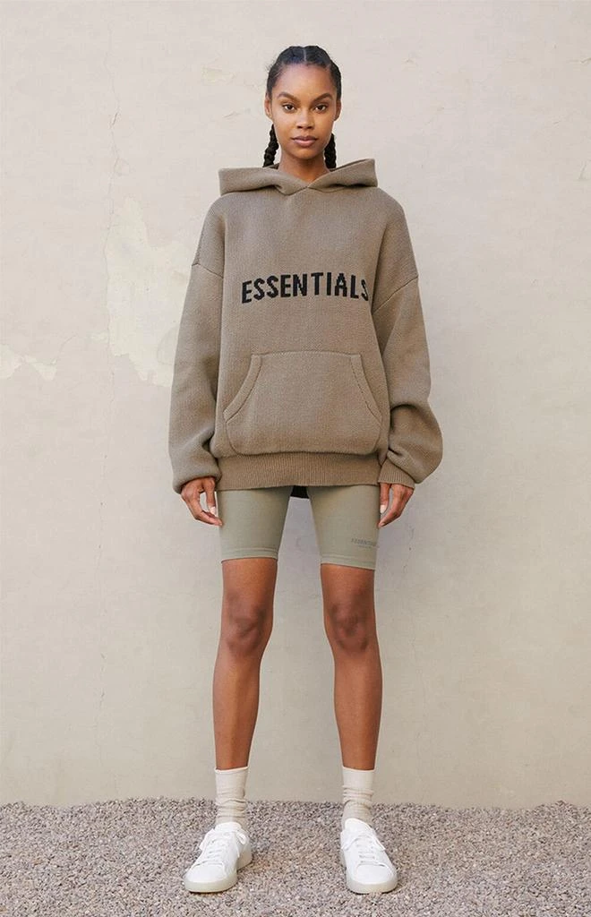 Essentials Charcoal Athletic Biker Shorts 6