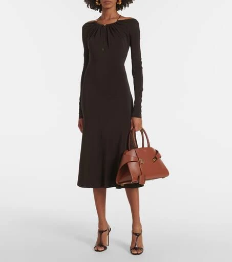 Salvatore Ferragamo Off-shoulder midi dress 2