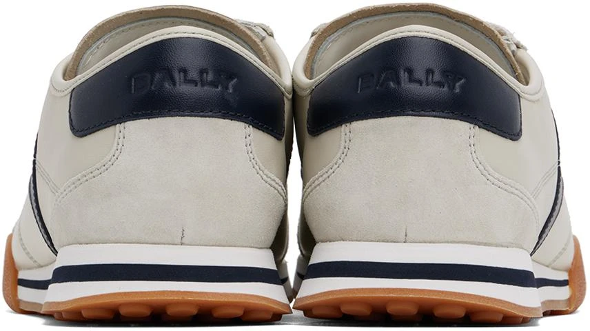 Bally Off-White & Navy Sonney Sneakers 2