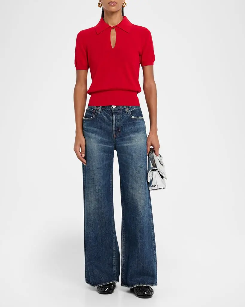 MOUSSY VINTAGE McDavid Wide Straight Jeans 2