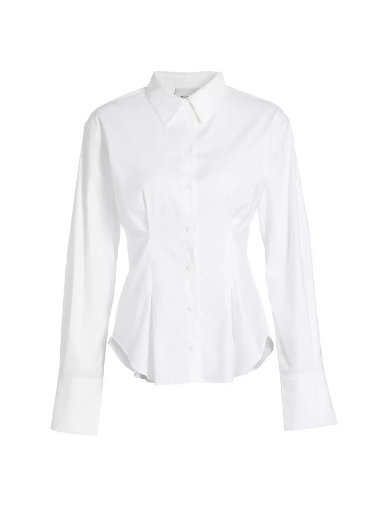 Reformation Becker Cotton Poplin Button-Down Shirt 1