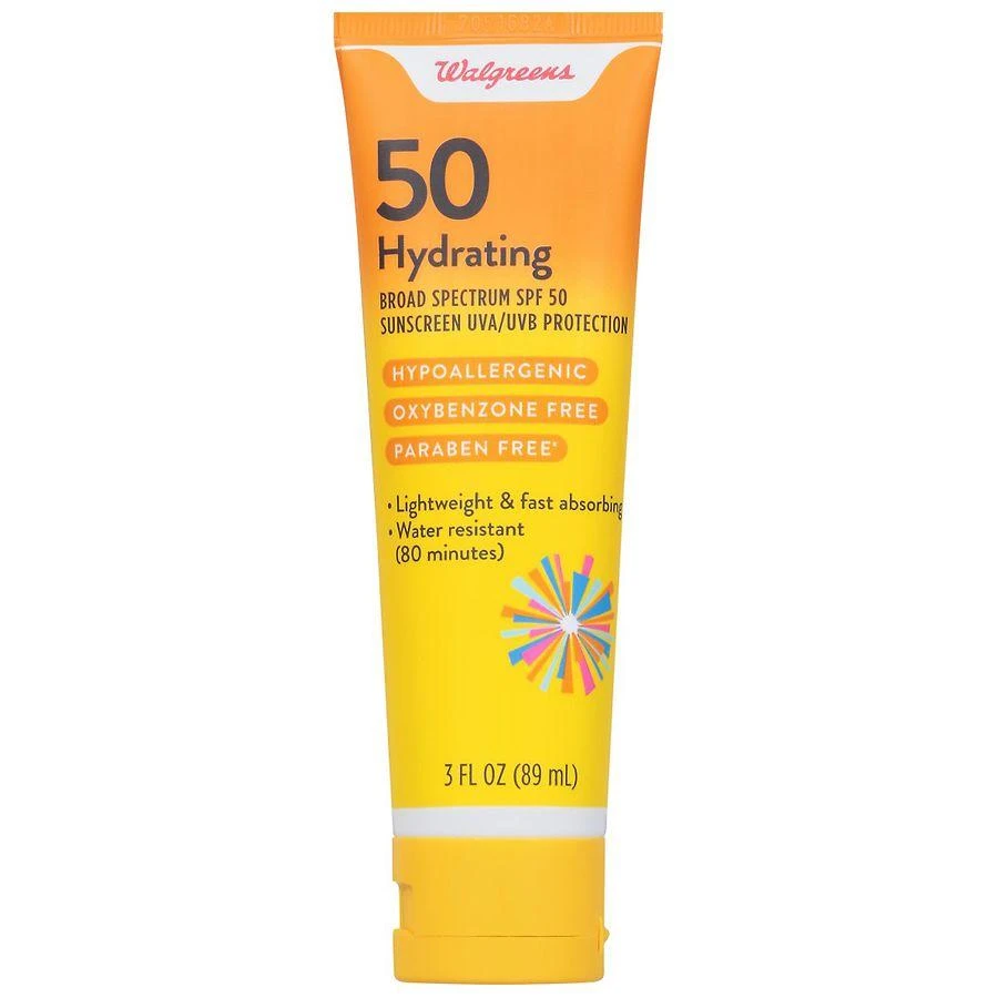 Walgreens Hydrating Sunscreen Lotion SPF 50 1
