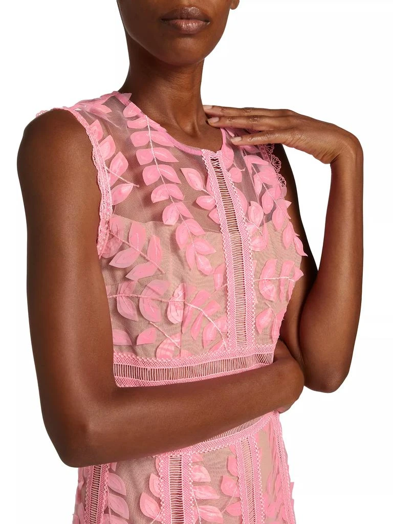 BRONX AND BANCO Saba Embroidered Tulle Midi-Dress 6