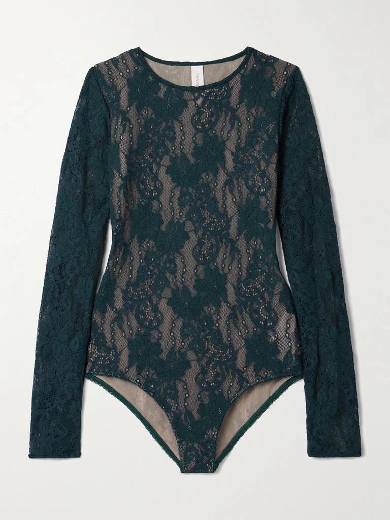 Zimmermann Lace Bodysuit - Teal