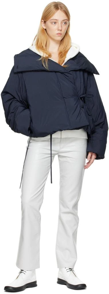 AGOLDE Gray Relaxed Leather Pants 4