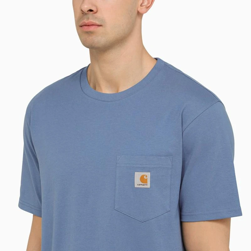 Carhartt WIP Light blue S/S Pocket T-Shirt 5