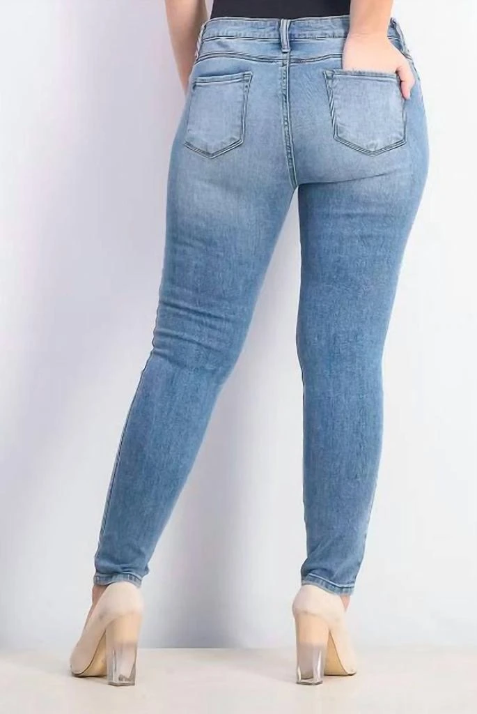STS Blue Sts Blue - Emma 9" Distressed Mid Rise Ankle Skinny Jeans 3