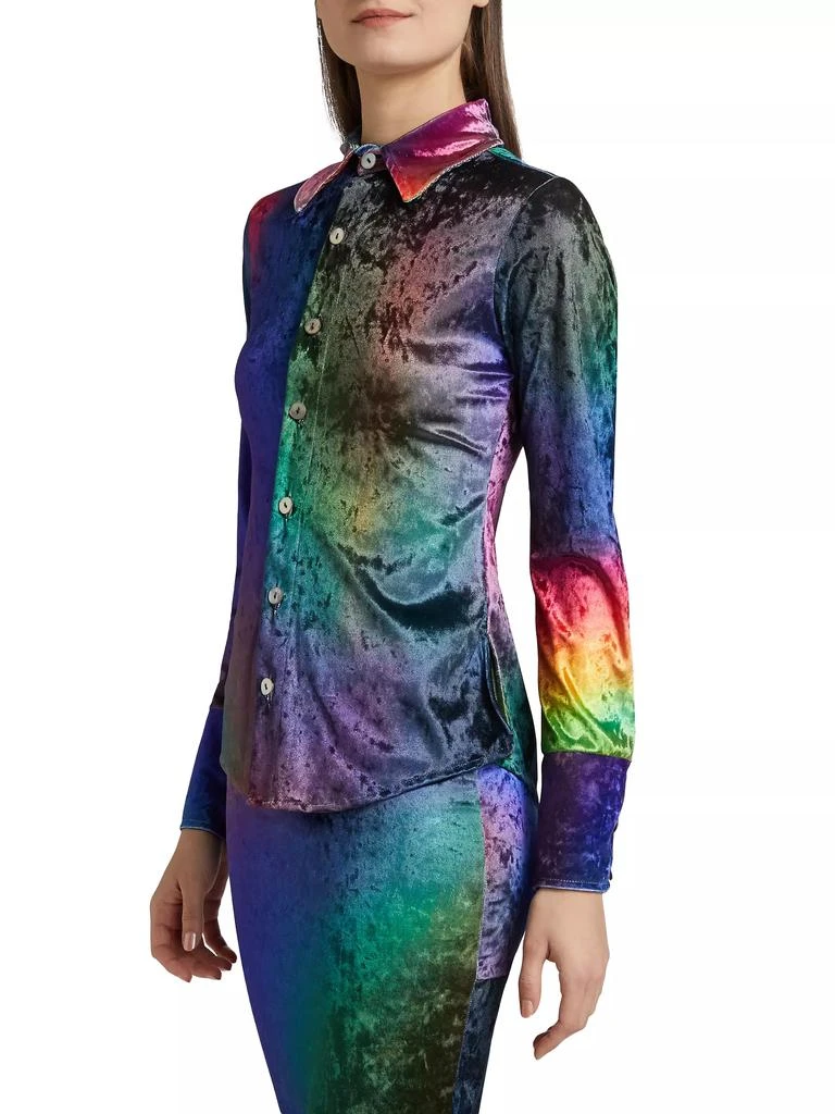 BruceGlen Prism Crushed Velvet Shirt 4