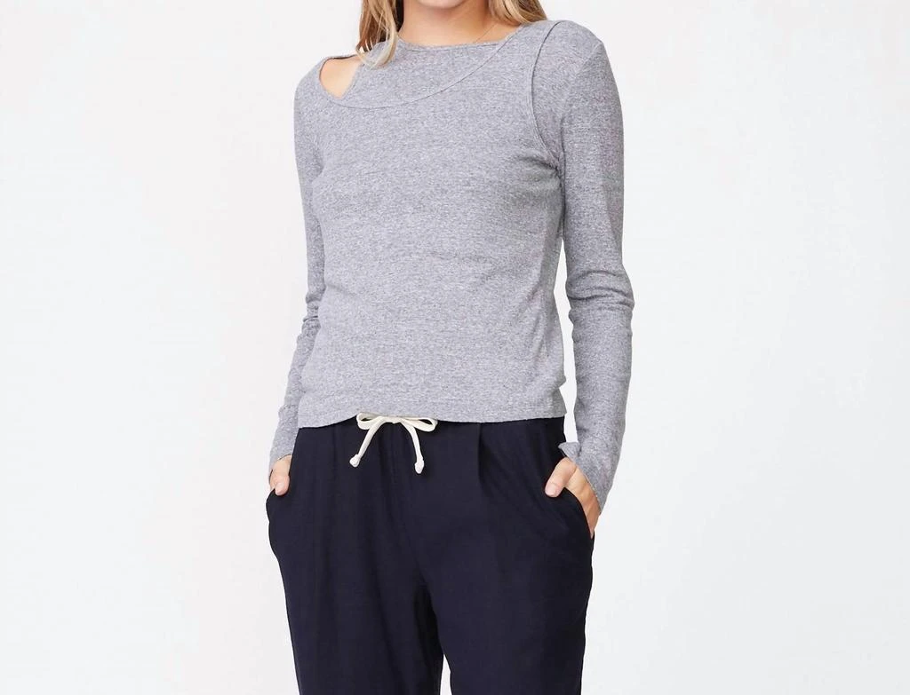 Monrow ASYMMETRIC LONG SLEEVE TOP 4