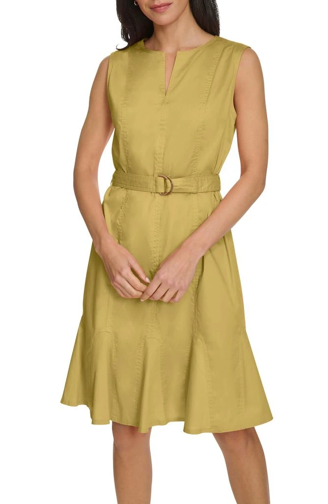 Calvin Klein Belted A-Line Dress 8