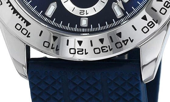 Porsamo Bleu Men's Preston Silicone Strap Watch, 41mm 4