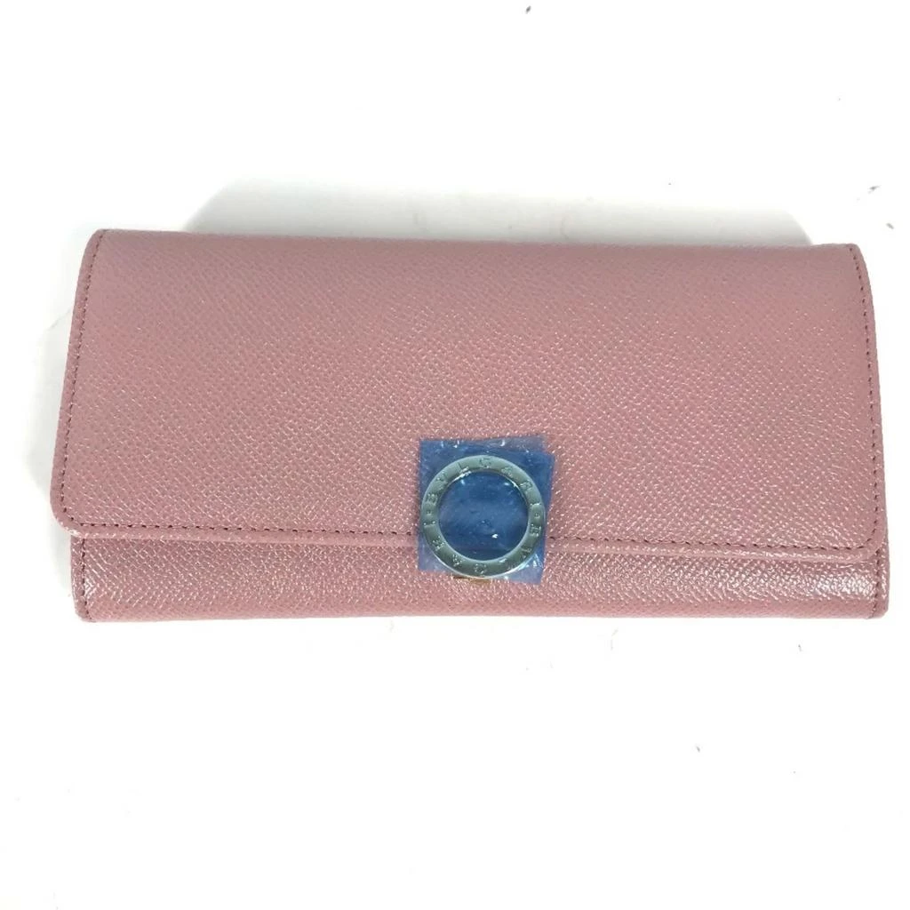 BVLGARI Leather Long Wallet (Bi-Fold) (Pre-Owned)