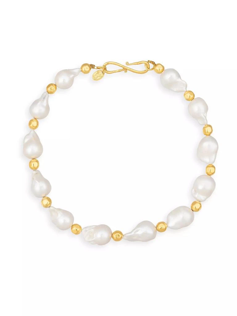 Sylvia Toledano Grace 22K-Gold-Plated & Cultured Freshwater Pearl Necklace 1