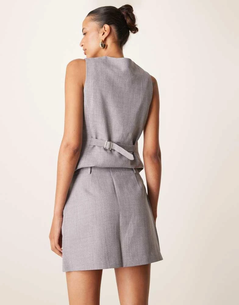 New Look New Look tailored mini skirt co-ord in grey 5