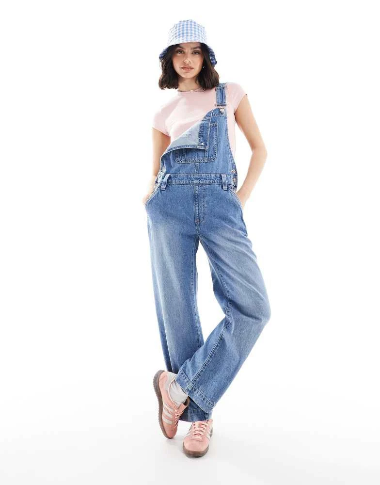 Cotton On Cotton On denim dungarees in saltwater blue 1