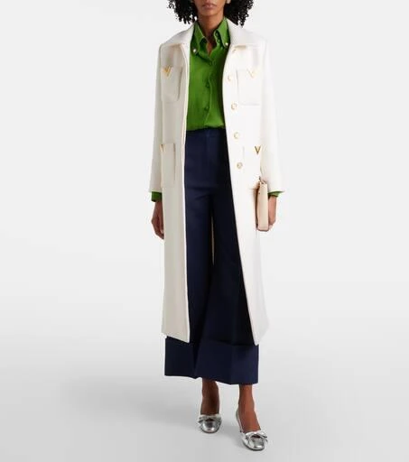 Valentino Crepe Couture wide-leg pants 2