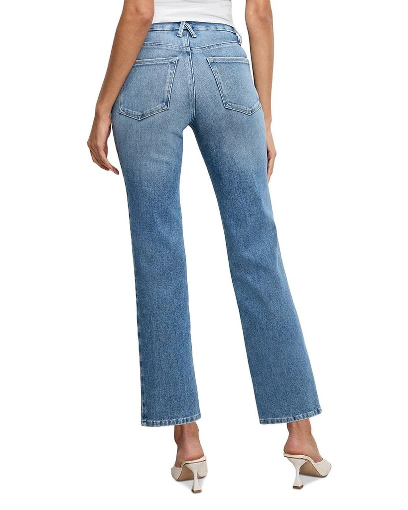Good American Soft Tech Good Legs Straight Jeans Indigo1012 3