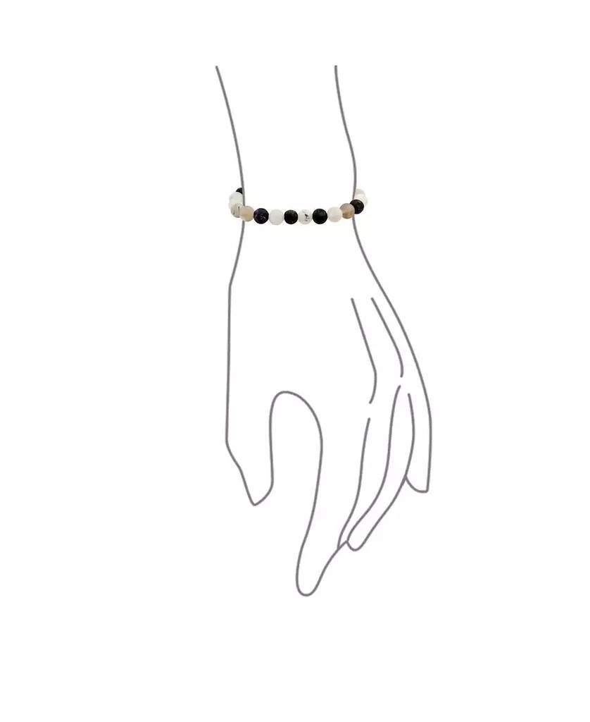 Bling Jewelry Natural Multi Color Round Beads 8MM Strand Stackable Stretch Bracelet 2