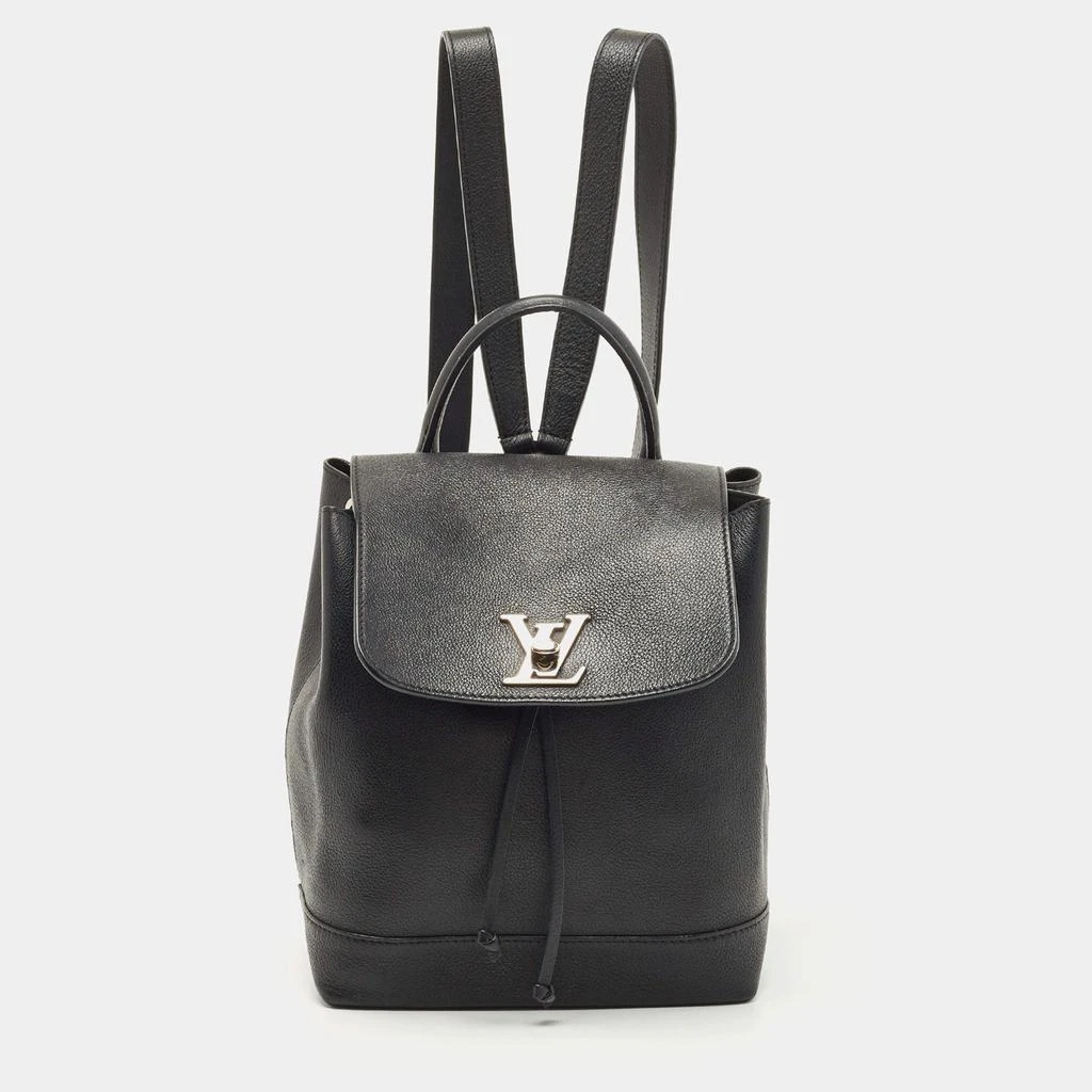 Louis Vuitton Louis Vuitton Black Leather Lockme Backpack 1