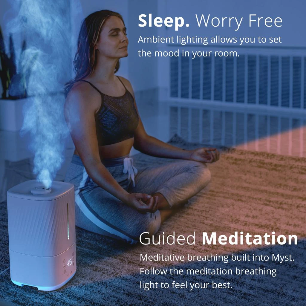 Miko Ultrasonic Humidifier with Cool and Warm Mist 5