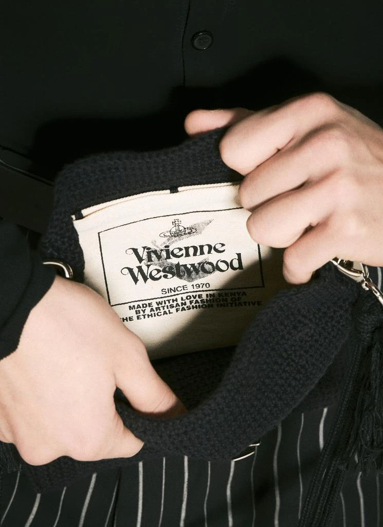 Vivienne Westwood Mabel Small Crochet Tote Bag 6