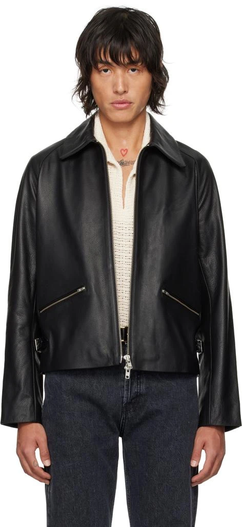 Sunflower Black Triumph Leather Jacket 1