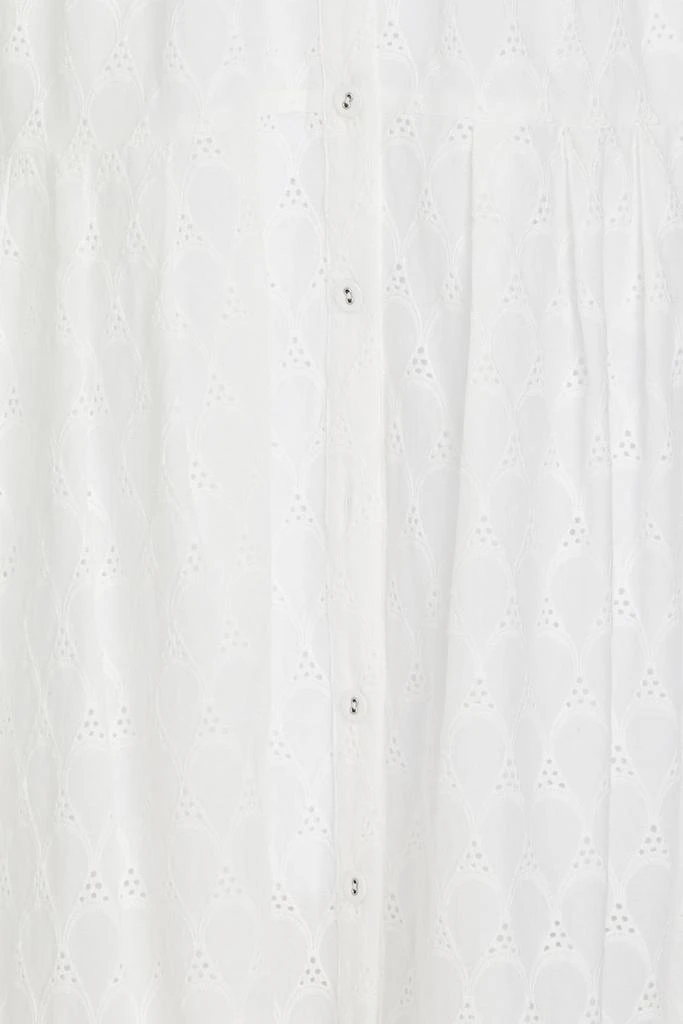 Diane von Furstenberg Aveena broderie anglaise cotton midi shirt dress 4