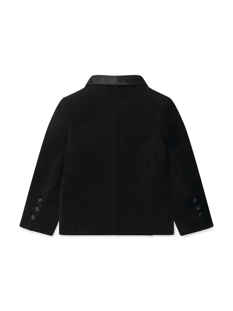 Patachou Patachou Handkerchief Detailed Velvet Party Blazer