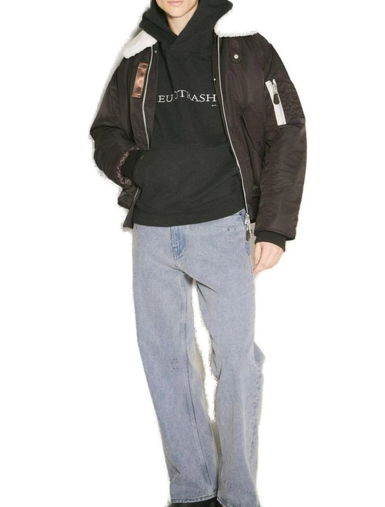 Eytys Eytys Eurotrash Text Embroidered Hoodie 3