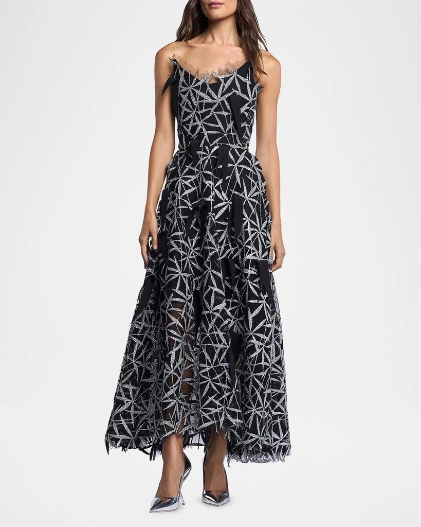 Maticevski Axis Embellished Strapless Fit-&-Flare Gown 2