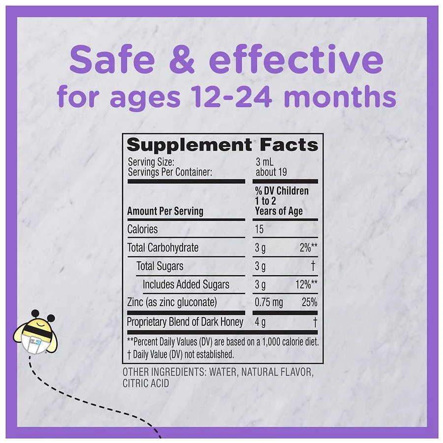 ZarBee's Naturals Baby Cough Syrup + Immune Support Natural Cherry 6
