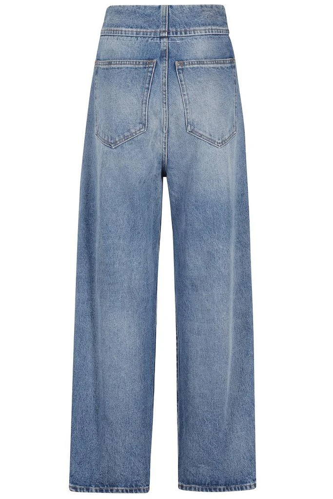 MM6 High-Waisted Light Blue Straight Leg Jeans 2