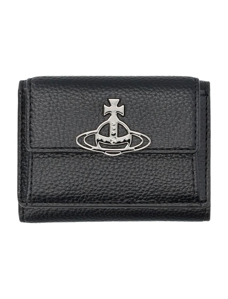 Vivienne Westwood｜HALF-LENGTH WALLETS (SMALL FLAP PURSE Small Flap Purse in BLACK | Vivienne Westwood®