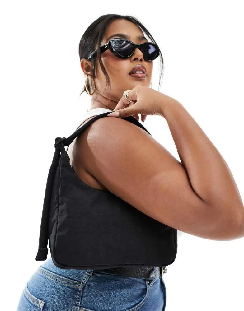 Baggu Baggu mini nylon shoulder bag in black 1