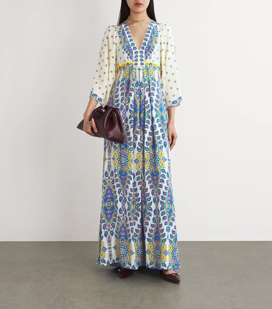 ETRO Silk Paisley Print Gown 2