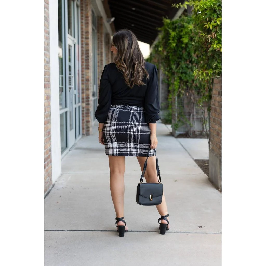 Julia Rose Julia Rose - Amelia Plaid Jogger Skirt 2