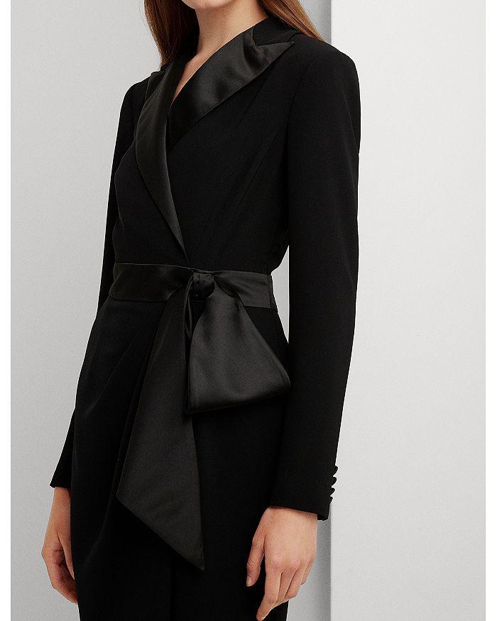 Lauren Ralph Lauren Tuxedo Faux Wrap Dress