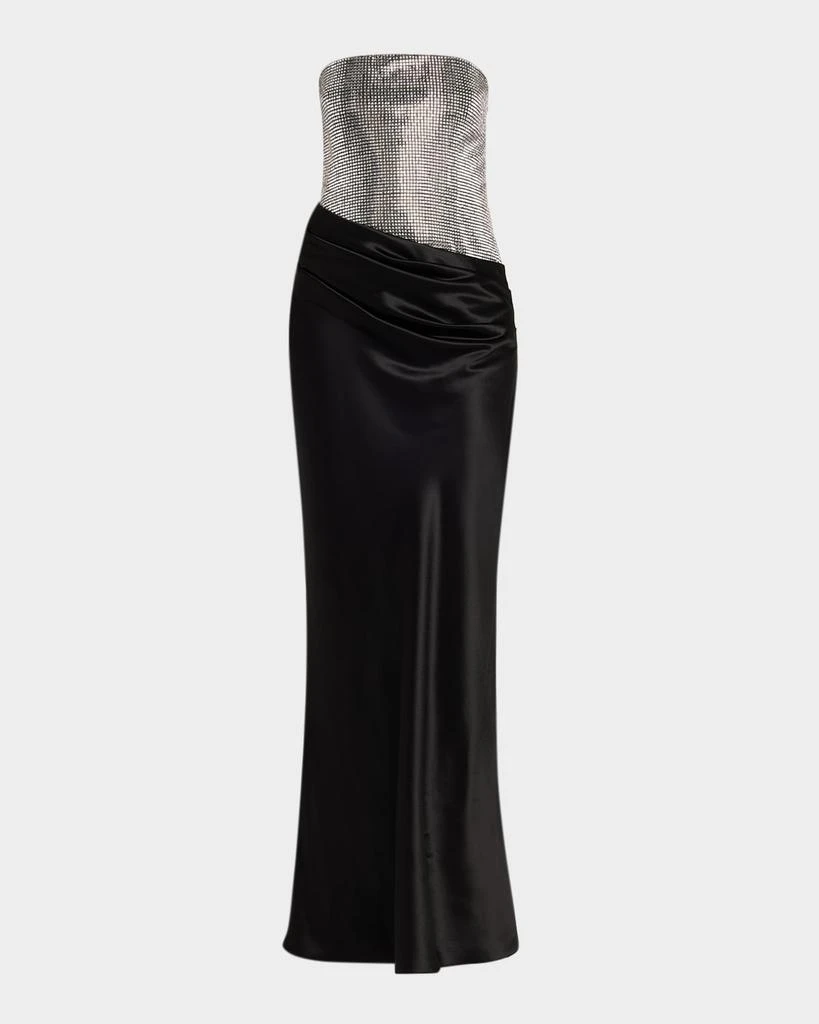 slim fit dress slacks Hurts Like Hell Strapless Mini Dress