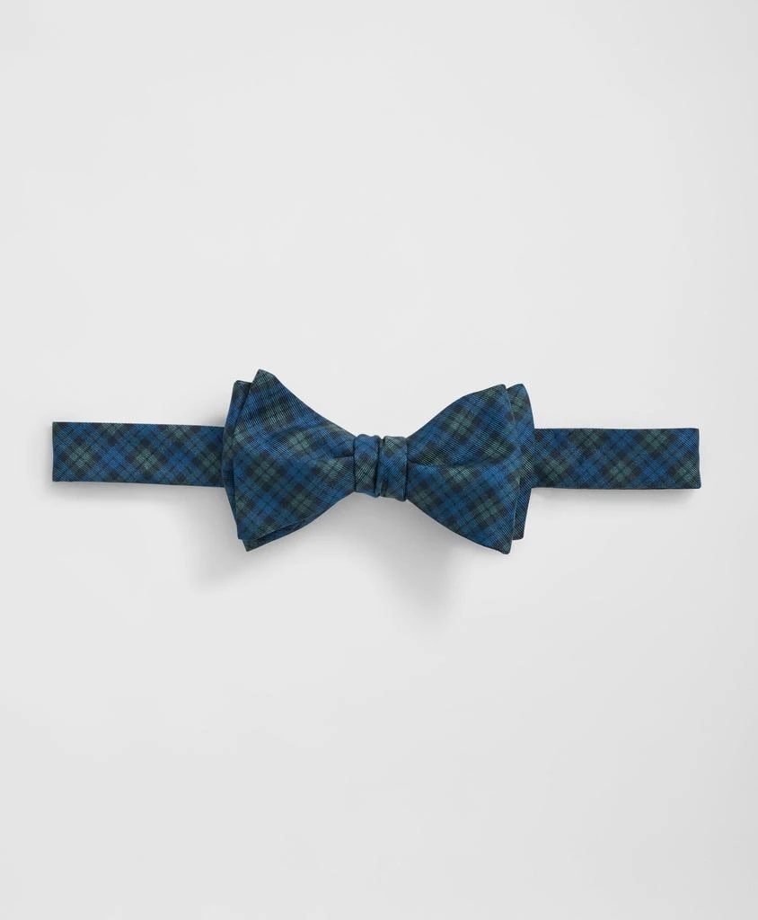 Brooks Brothers Silk Mini Black Watch Bow Tie 1
