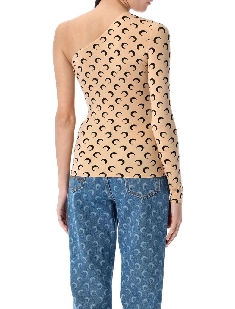 MARINE SERRE Marine Serre Crescent Moon Straight Hem Asymmetric Top 2