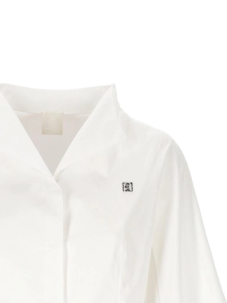 Givenchy Givenchy Logo Plaque Collared Shirt 3