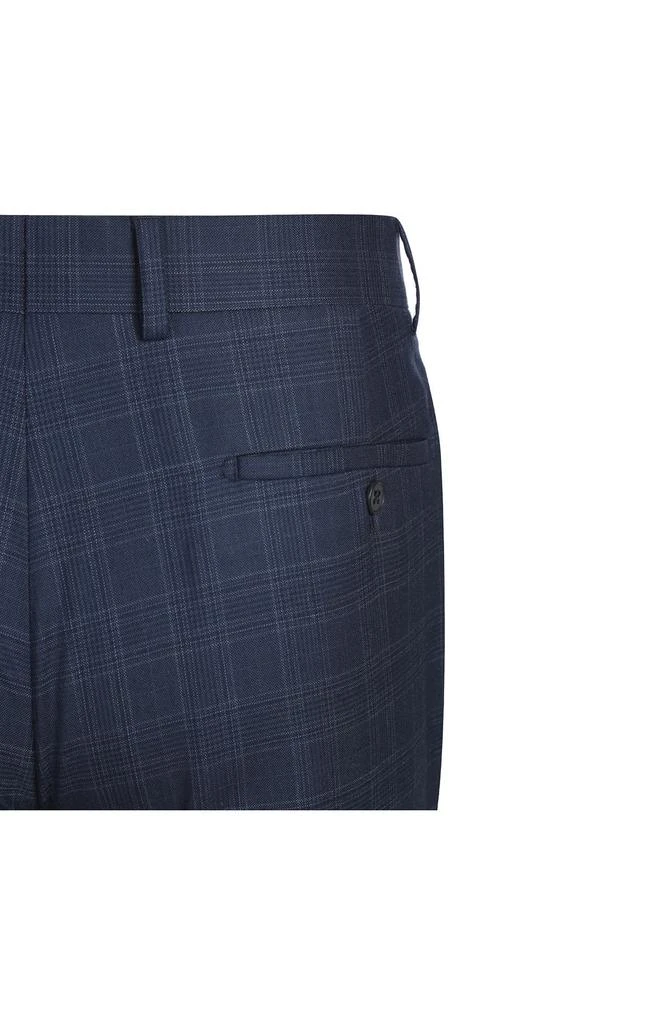 English Laundry Plaid Trim Fit Notch Lapel Wool Blend Two-Piece Suit 9