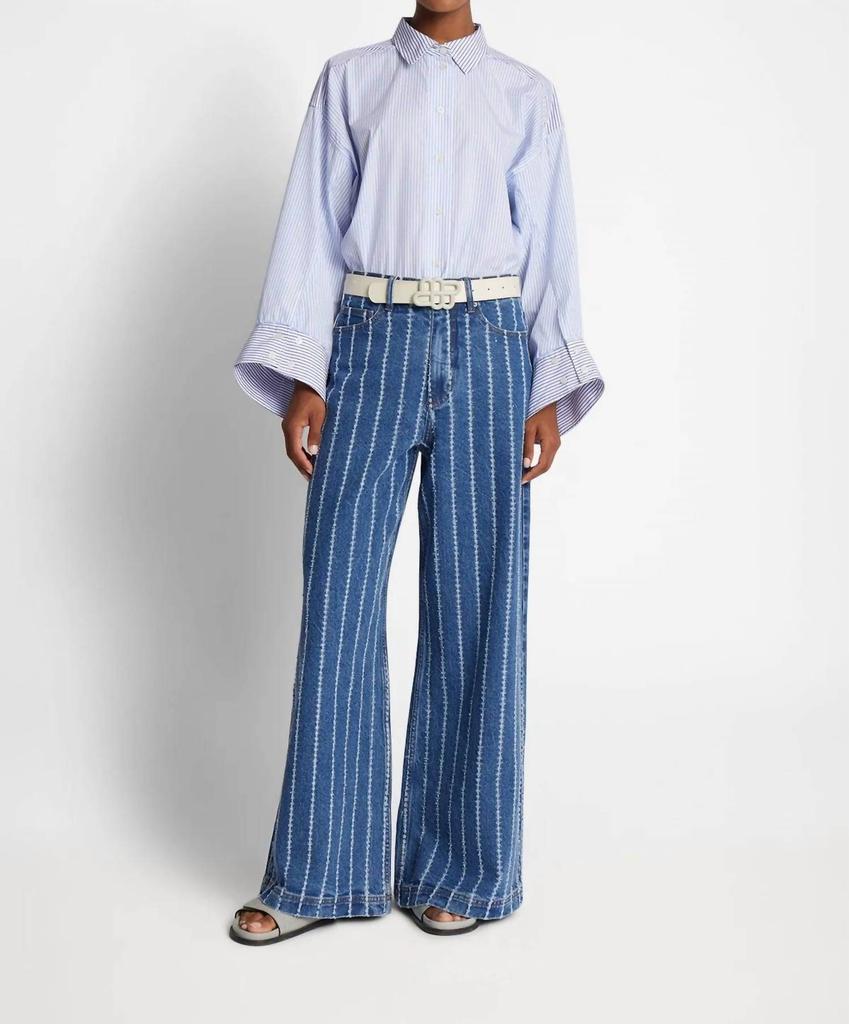 MUNTHE Munthe - Ecube Pinstripe Jeans