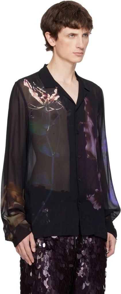 Dries Van Noten Black Floral Shirt 2